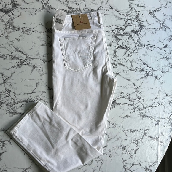 Adriano Goldschmied White-Cream Crop Pant (size:28) (sueded sateen fabric) - Picture 1 of 4